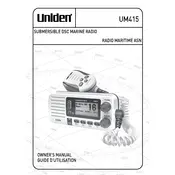 Uniden UM415 Radio manual cover