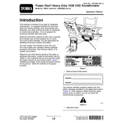 Toro Power Max 1028OXE 38834 Snow Thrower manual cover