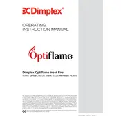 Dimplex Optiflame Ellister ELL20 Electric Fire manual cover