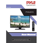 Pyle PTVLED15.5 TV manual cover