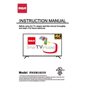 RCA RNSMU6039 TV manual cover