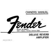 Fender Deluxe Reverb 1968 Amplifier manual cover