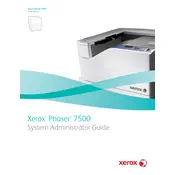 Xerox Phaser 7500 Printer manual cover