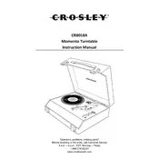 Crosley CR8018A Turntable manual cover