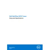 Dell OptiPlex 5070 Tower Desktop manual cover