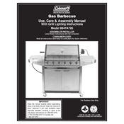 Coleman Gas Barbecue 9947A726 manual cover