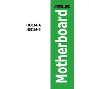 ASUS H81M-E Motherboard manual cover