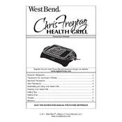 West Bend L5763A 6111CF Grill manual cover