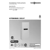 Viessmann Vitodens 222-F B2TB 19 Boiler manual cover