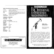 Shure PE53 Microphone manual cover