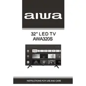 Aiwa AWA320S TV manual cover