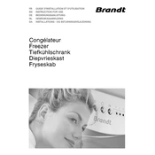 Brandt CM2928 Freezer manual cover