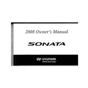 Hyundai Sonata 2008 Sedan manual cover