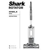 Shark Rotator NV680_N Vacuum manual cover