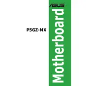 ASUS P5GZ-MX Motherboard manual cover