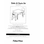 Fisher Price Mattel Table and Chairs Set 79514 Toy manual cover