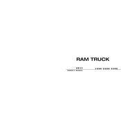 Ram 1500 2011 Truck manual cover