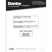 Danby DDMW01440WG1 Microwave manual cover