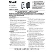 Shark HE400 Air Purifier manual cover