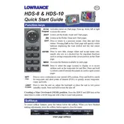 Lowrance HDS-8 Fish Finder manual cover