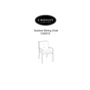 Crosley CO6213 Chair manual cover