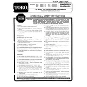 Toro Guardian 19-inch 18070 Mower manual cover