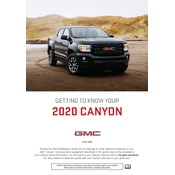 GMC Canyon 2020 manual cover