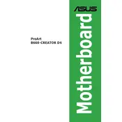 ASUS ProArt B660-CREATOR D4 Motherboard manual cover