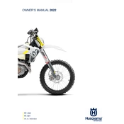 Husqvarna FE 450 2022 Motorcycle manual cover