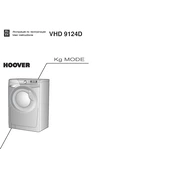 Hoover VHD 9124D-17S manual cover