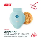 Dash DMWSN001 Snowman Mini Waffle Maker manual cover