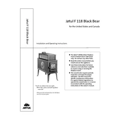 Jotul F 118 Black Bear Stove manual cover