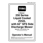 Toro Z Master Z252L 74212 Mower manual cover