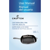 Crofton 43027 Cast Iron Grill Pan Grey manual cover