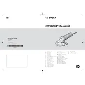 Bosch 0 601 8C1 170 Grinder manual cover