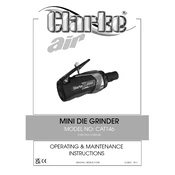 Clarke 3120160 CAT146 Mini Die Grinder manual cover