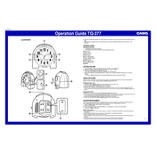 Casio TQ377 Clock manual cover