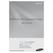 Samsung MX-HS9000 Home Theater System manual cover