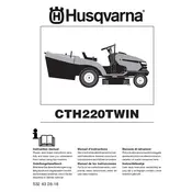 Husqvarna CTH220TWIN Lawn Mower manual cover