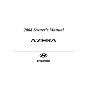 Hyundai Azera 2008 Sedan manual cover