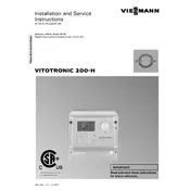 Viessmann Vitotronic 200-H HK1M Control Unit manual cover