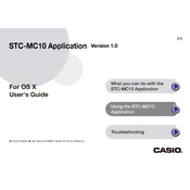 Casio STC-MC10 Application Ver.1.0 OS X Software manual cover