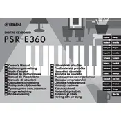 Yamaha PSR-E360 Keyboard
