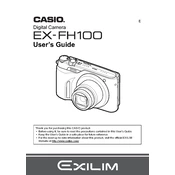 Casio EXFH100 Camera manual cover