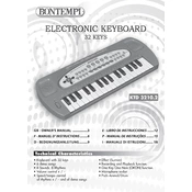 Bontempi KTD 3210.2 Electronic Keyboard manual cover