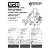 Ryobi RY48140 Mower manual cover