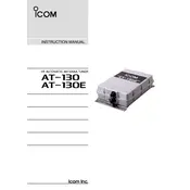 Icom AT-130 Tuner manual cover