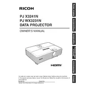 Ricoh PJ WX3231N Projector manual cover