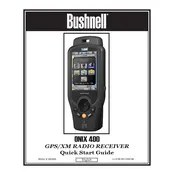 Bushnell ONIX400 Gen2 364000 GPS manual cover