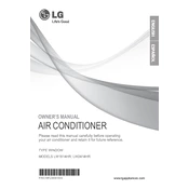 LG LW1814HR LW1814HR.AWYAUSH Air Conditioner manual cover